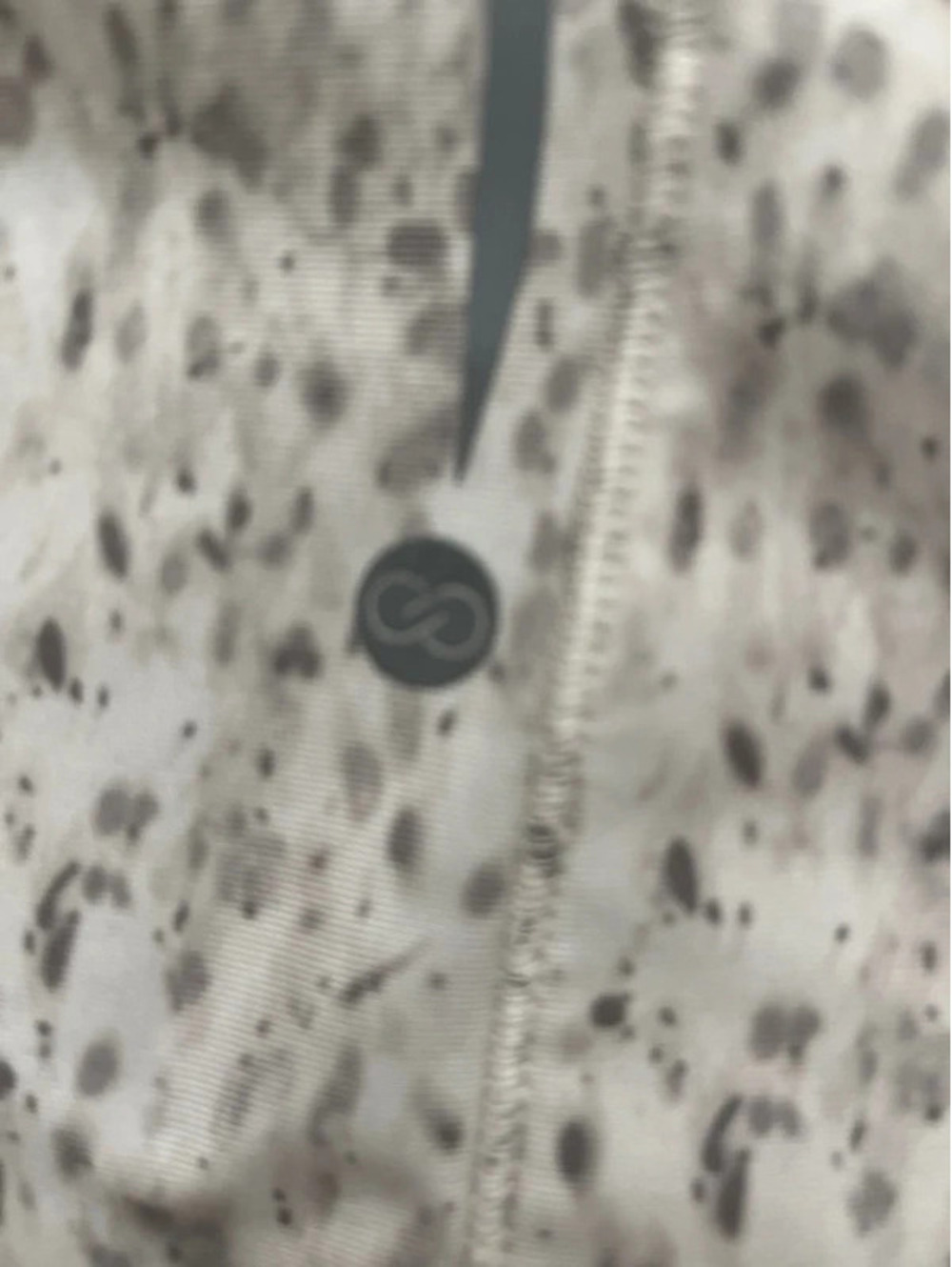 Calia Half Zip Cream and Gray Long Sleeve Fitted Shirt - Picture 6 of 8